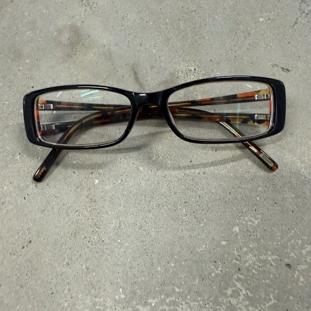 Gant Eyeglasses Unisex OS‎ Black Tortoise Excellent Rectangular Designer Frames